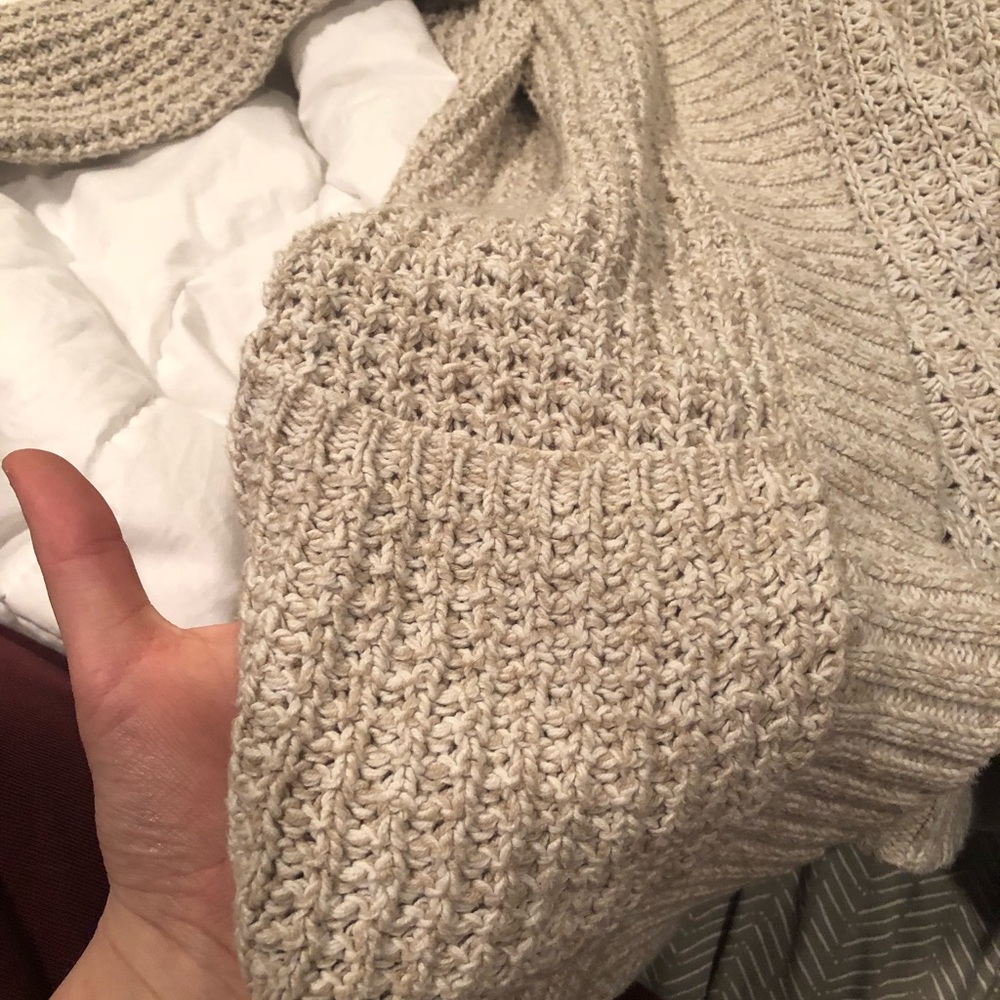 Beige express cardigan